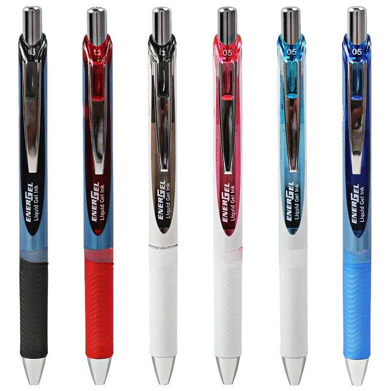 6 sztuk Pentel BLN75 EnerGel Series szybkoschnące długopisy żelowe 0.5mm igłowy typ prasy neutralny długopis gładkie materiały do ​​pisania — zdjęcie produktu 7
