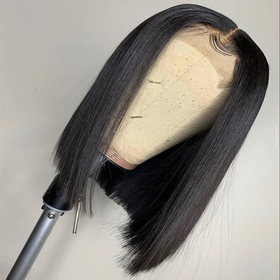 Pre Parted 13X4 Lace Front Bob Wig - 13x4 레이스 프론트 가발 베트남산 인모