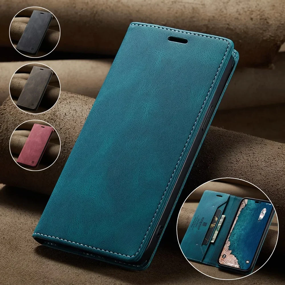 Skórzane etui do iPhone 18 17 16 15 14 13 12 11 Pro Max Mini XR XS Max 8 7 Plus SE 2022 2020, etui typu portfel z funkcją blokowania RFID — zdjęcie produktu 7