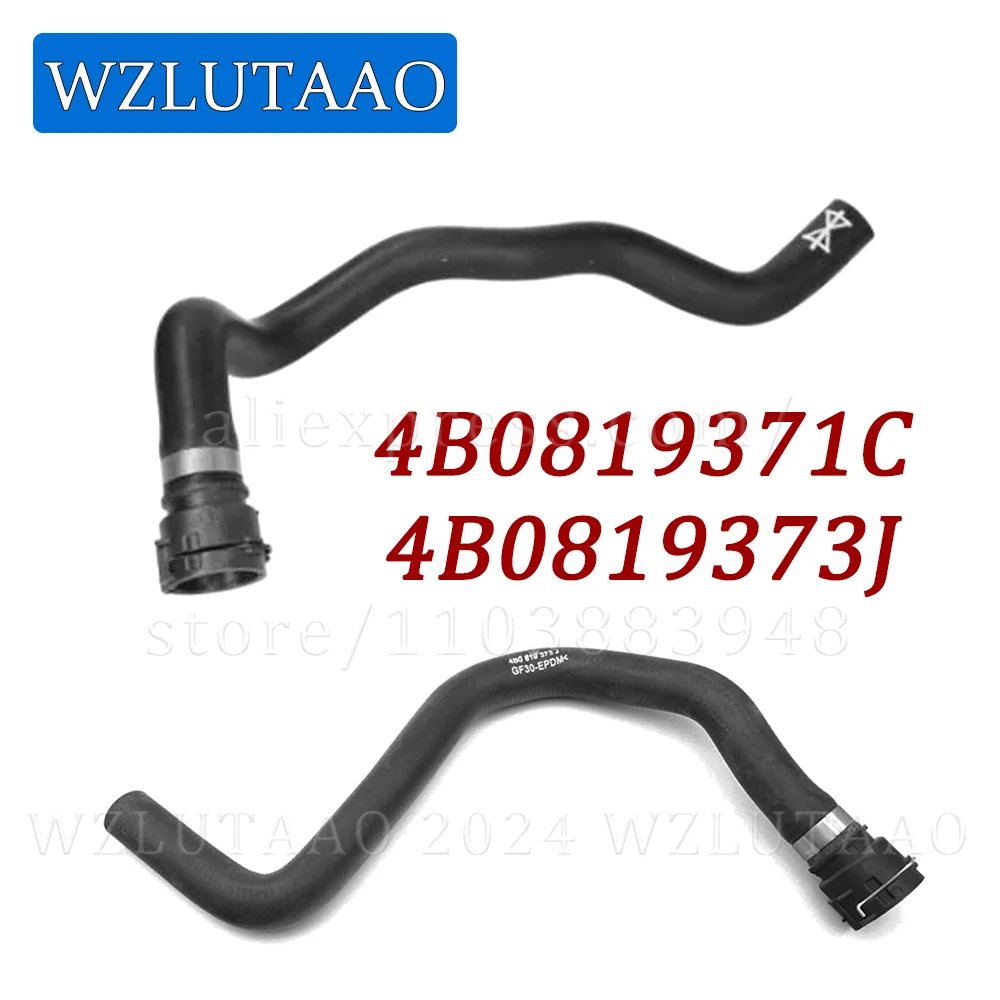 Engine Cooling Coolant Radiator Heater Hose Pipe For Audi A6 C5 S6 Avant 1.8 1998-2005 4B0819371C 4B0819373J