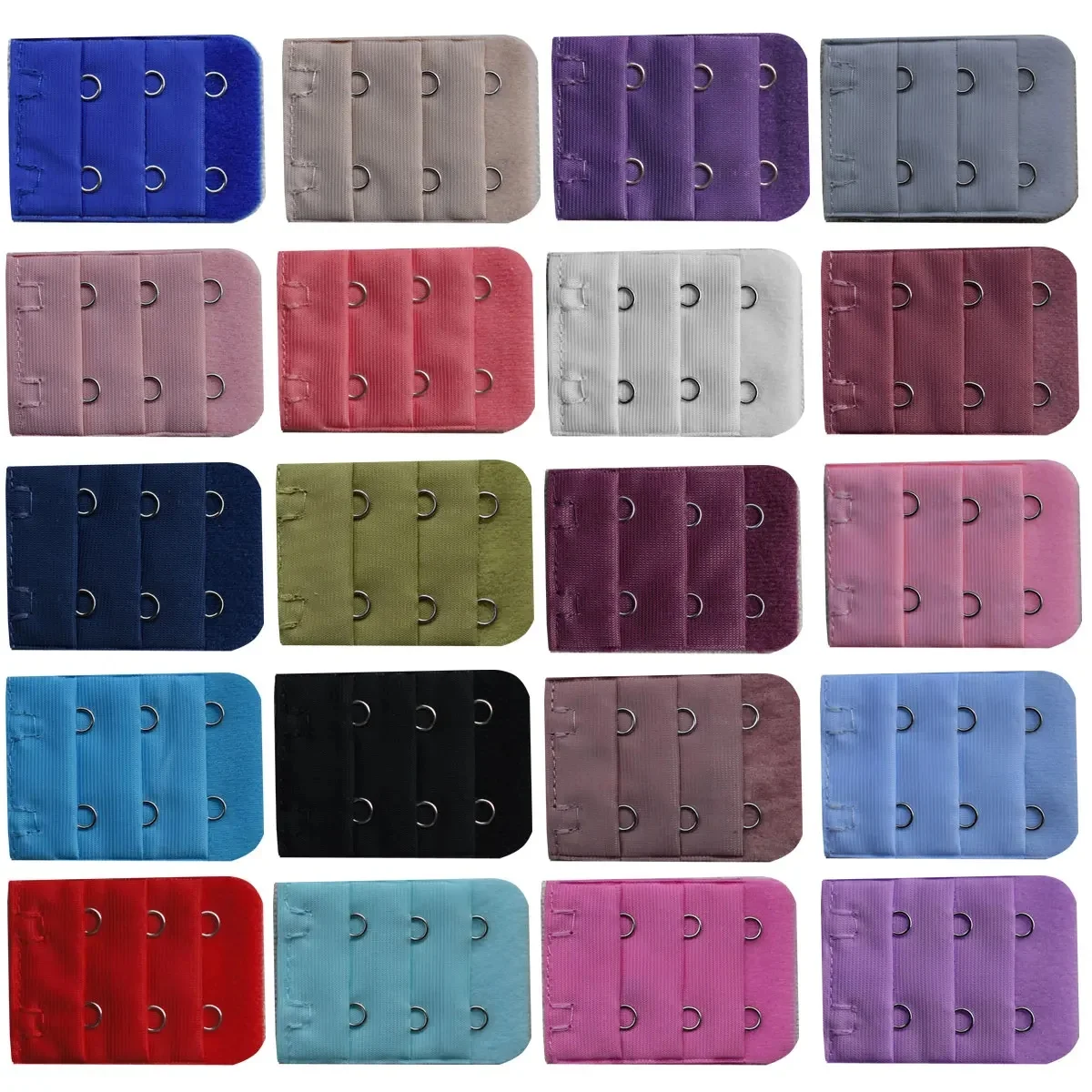 3.8cm 2 boucles soutien-gorge Extender Clip fermoir boucle réglable dos ceinture boucle dames femmes sous-vêtements accessoires doux soutien-gorge Extension