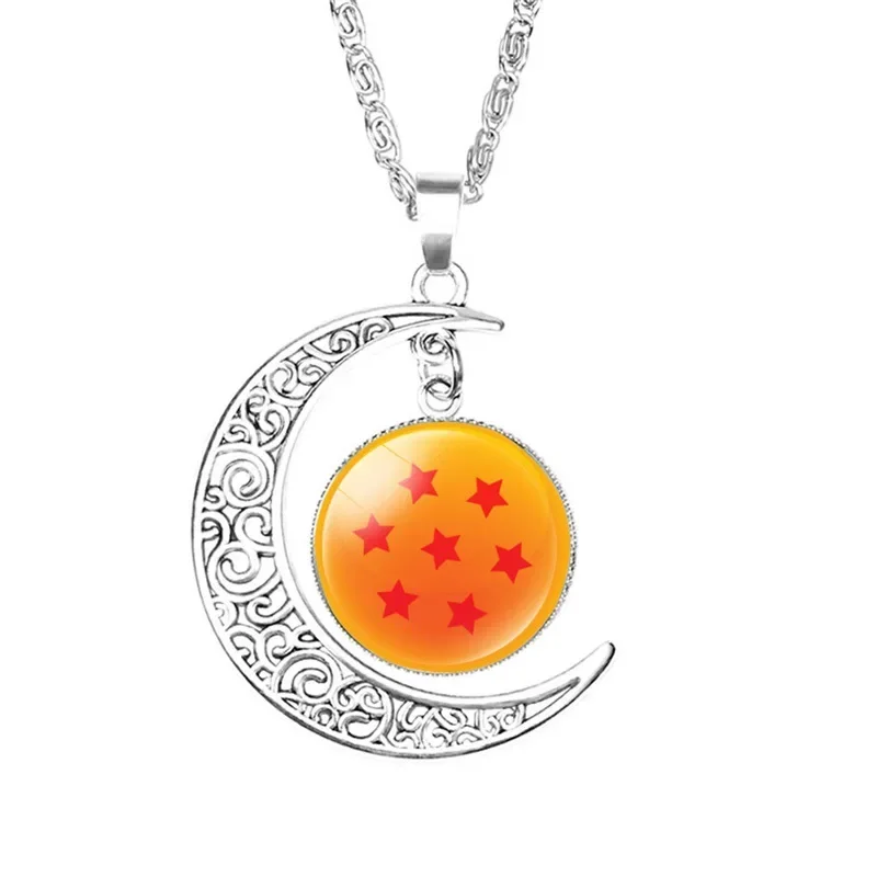 Collier pendentif lune en pierres précieuses Dragon Ball Time, accessoires périphériques classiques, cadeaux de vacances