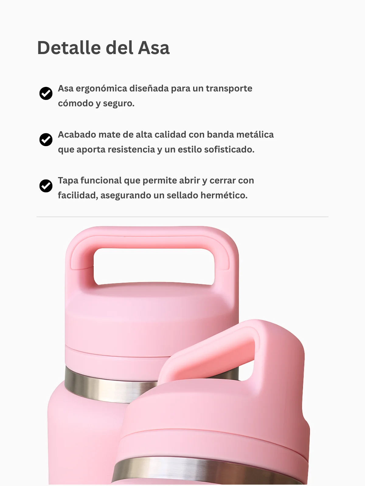 زجاجة حرارية من الفولاذ المقاوم للصدأ سعة 800 مل Fab-14 304 مع فوهة للشرب، ومقبض مريح وإغلاق مانع للتسرب، وعزل مكنسة كهربائية مزدوج الجدار، خالية من مادة Bpa، مثالية للقهوة أو الماء أو الشاي أو العصير #2