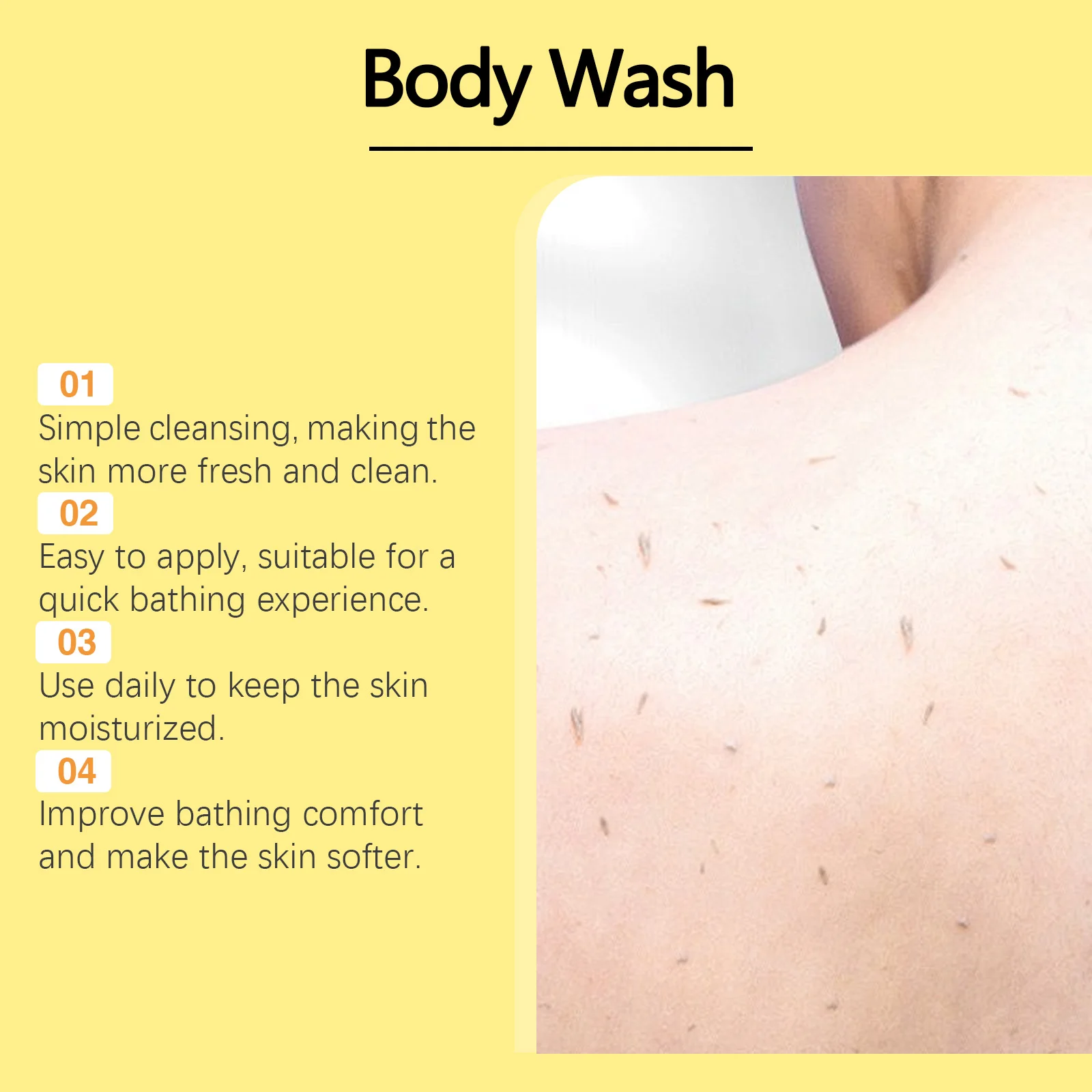 جل استحمام للجسم من Viareline، رغوة غنية، تنظيف عميق لأوساخ الجسم، يقلل من الخشونة ولا تنعيم ضيق، غسول الجسم المنعش