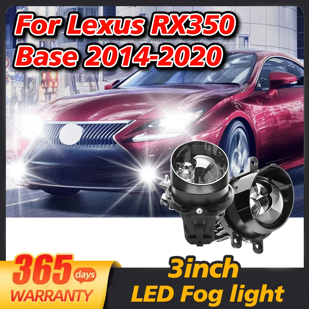 

3-дюймовые би-светодиодные противотуманные фары с двойной гиперболоид для Lexus RX350 Base 2014-2020 светодиодные автомобильные противотуманные фары