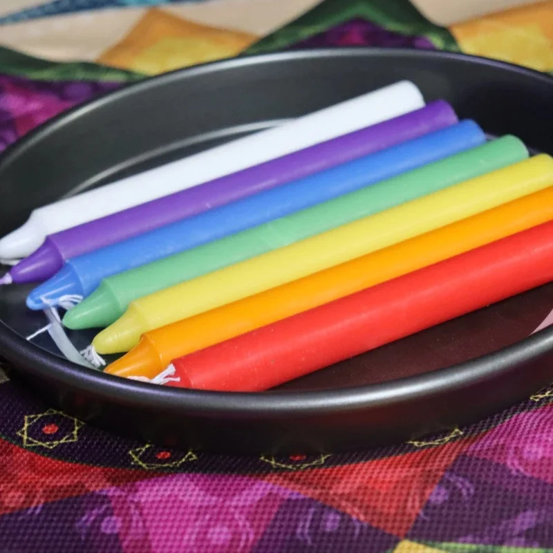 Shabbat-Paraffine Non Parfumé, 10 Pièces/Paquet, Divertissement Spirituel Coloré ci-après, Décoration de la Maison