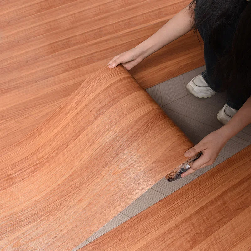 40CMx3/10M Thickened Wooden Pattern Floor Tile Self Adhesive Waterproof Floor and Wall Stickers for Home Decoration