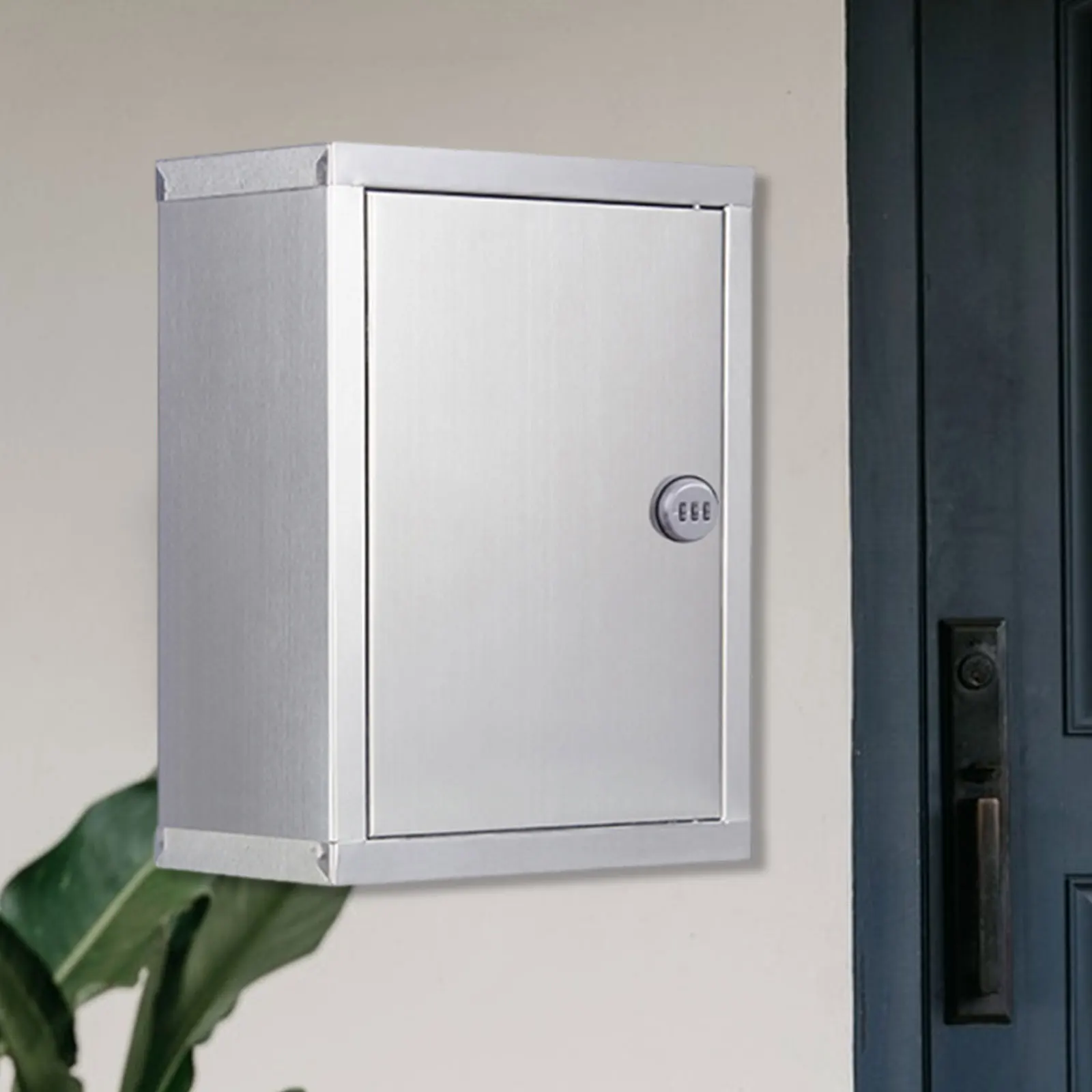 Wall Mount Suggestion Box with Key Multifunctional Aluminum Alloy Frame Donation Box for Hotel Business Lightweight Durable