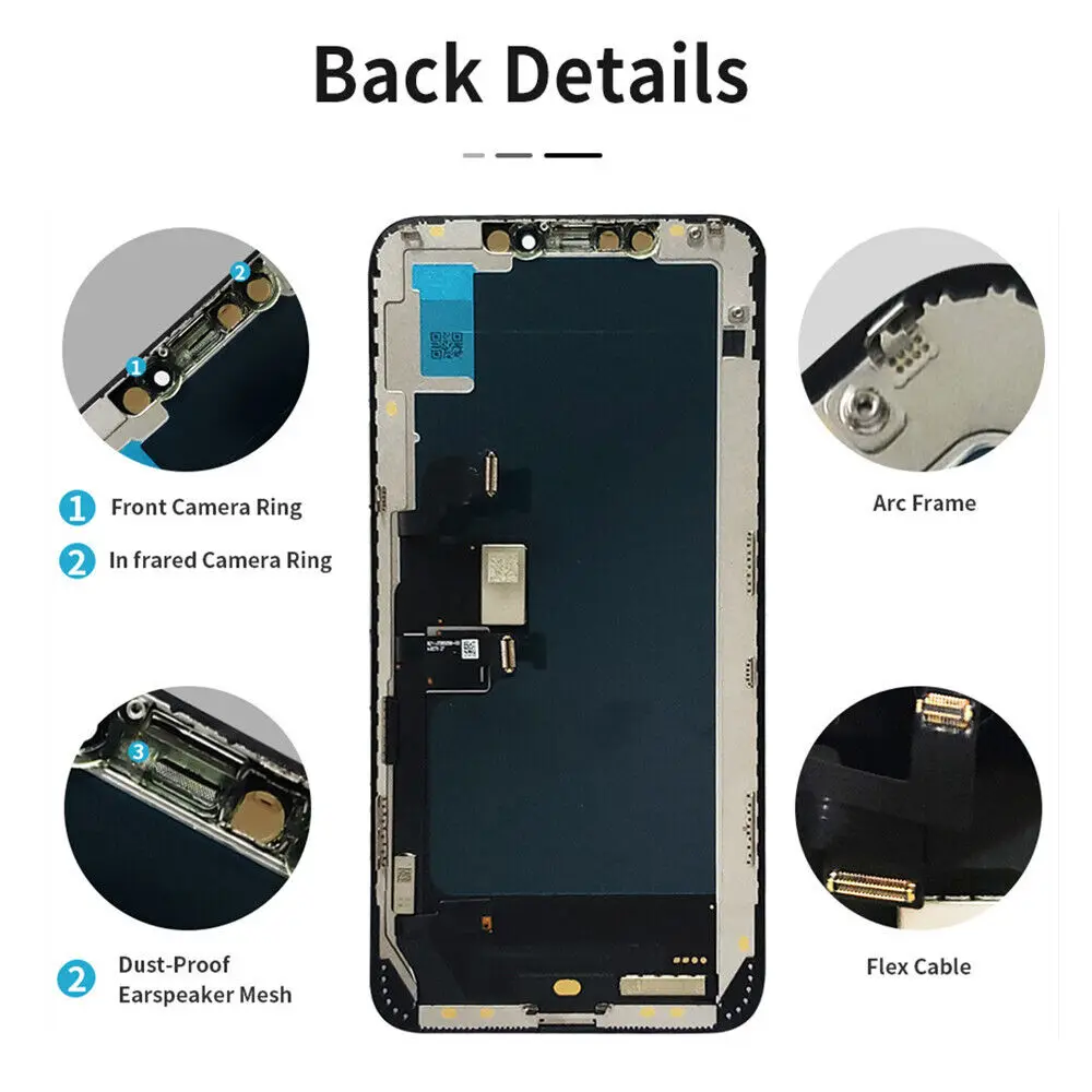 Original Screen For iPhone X 11 Pro Max LCD Display Touch Screen For iPhone XS XR MAX Replacement Digitizer Assembly Repair