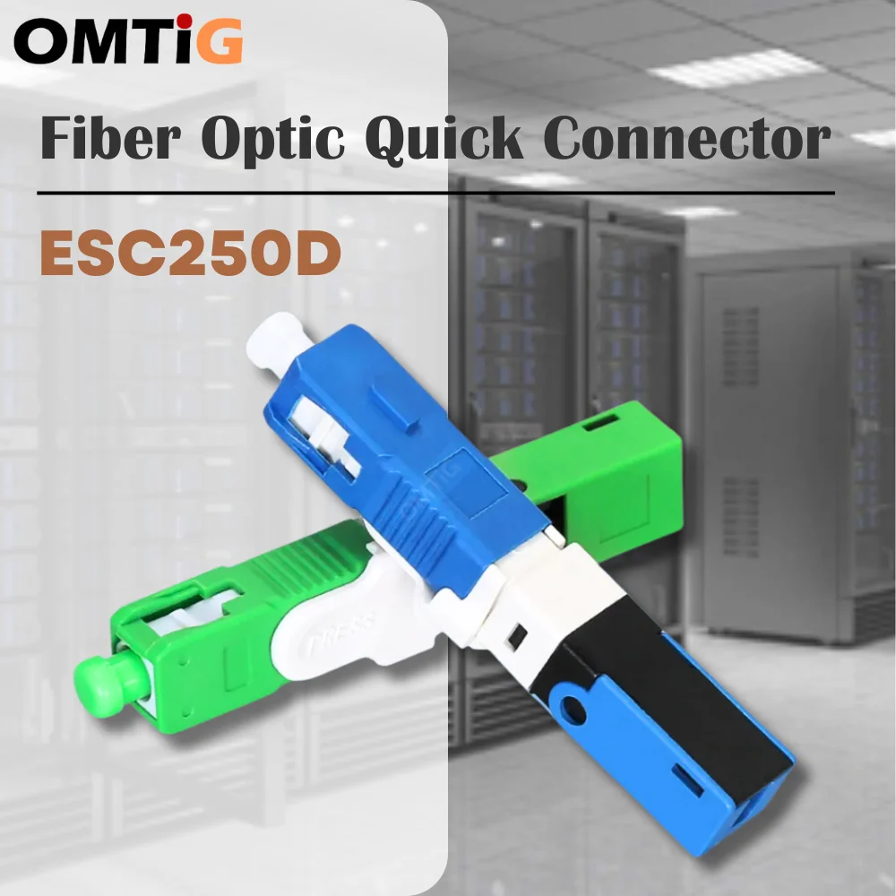 OMTiG 10-200pcs/lot FTTH ESC250D SC APC UPC Single-Mode Fiber Optic Quick Connector SM Free Shipping