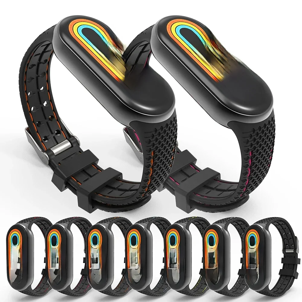 Bracelet en Silicone pour Mi Band 8 9 Bracelet en caoutchouc Bracelet de remplacement Smartwatch Bracelet Correa pour Xiaomi Mi Band 8 Bracelet