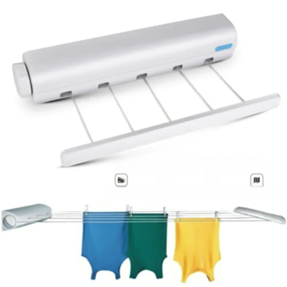 Cintre à illant Rétractable, Télescopique, Nik, Mural, Corde à illant, vaccage T1, pour Balcons HOHome