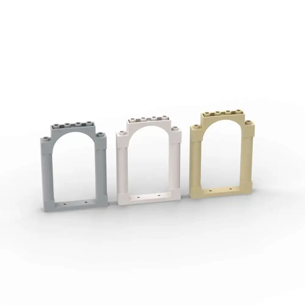 MOC 1 pièces 40066 cadre 1x6x7 blocs de construction arqués Kit porte avec encoches et piliers briques particules bricolage jouets enfants cadeaux pour enfants