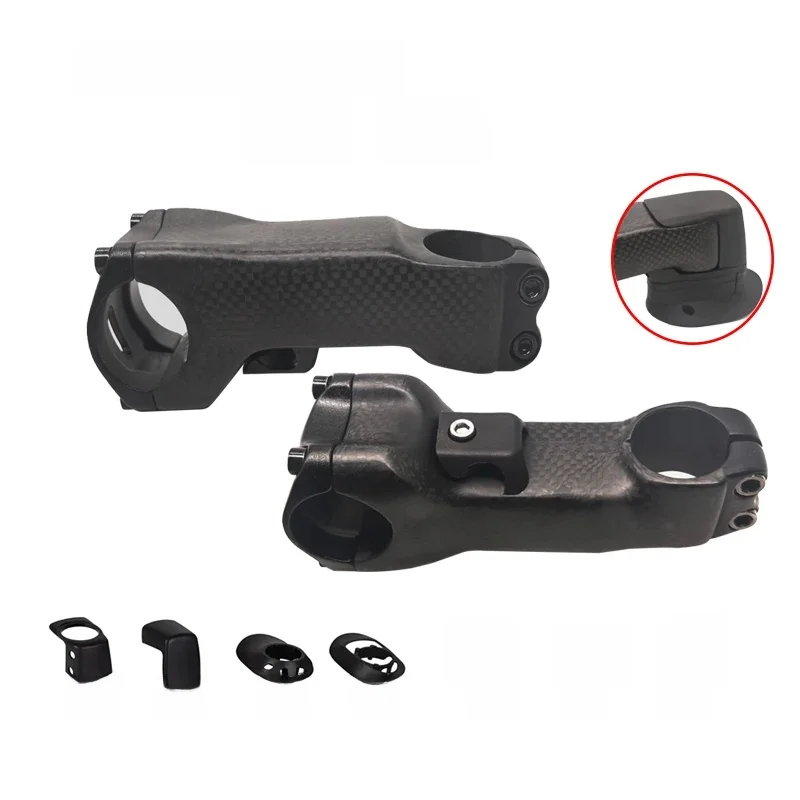 AliExpress NONE FOR SL7 no logo carbon stem Bicycle Stem Road Bike Ultralight  Bike parts for 31.8mm Handlebar 28.6 fork 6 Degree 70-130mm