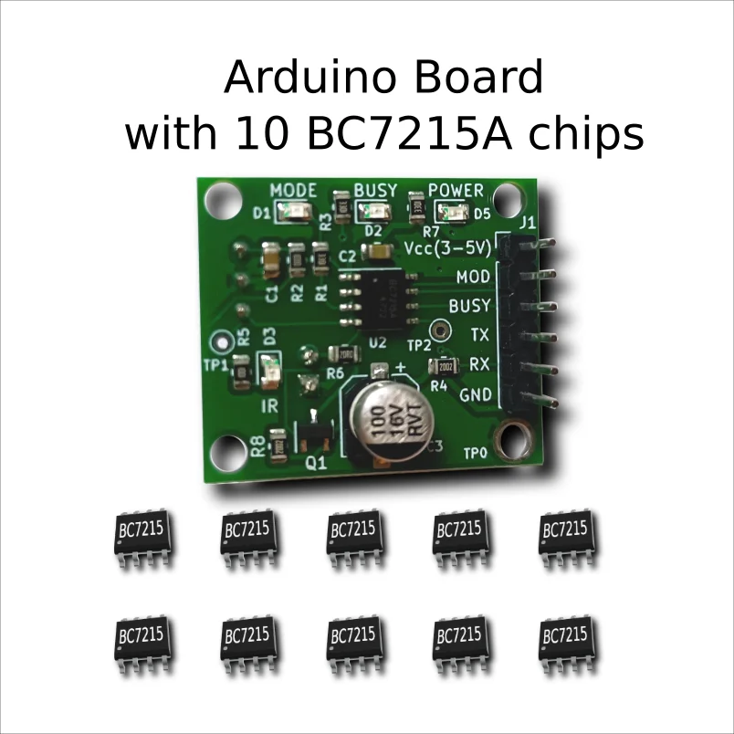 BC7215 / BC7215A Evrensel AC(Aircon) Kontrol Kartı / IR Blaster / Dekoder IR Tx/Rx Kartı, ESP32, ESP8266, STM32 için