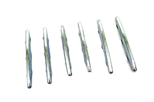6 Pieces Chrome Hood Vent Trim Fin Covers For Mercedes Benz R171 SLK Class