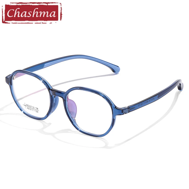 

Chashma Prescription Glasses TR90 Men Round Retro Style Spectacles for Recipe Eyewear Anti Blue Block Myopia Eyeglasses Frames