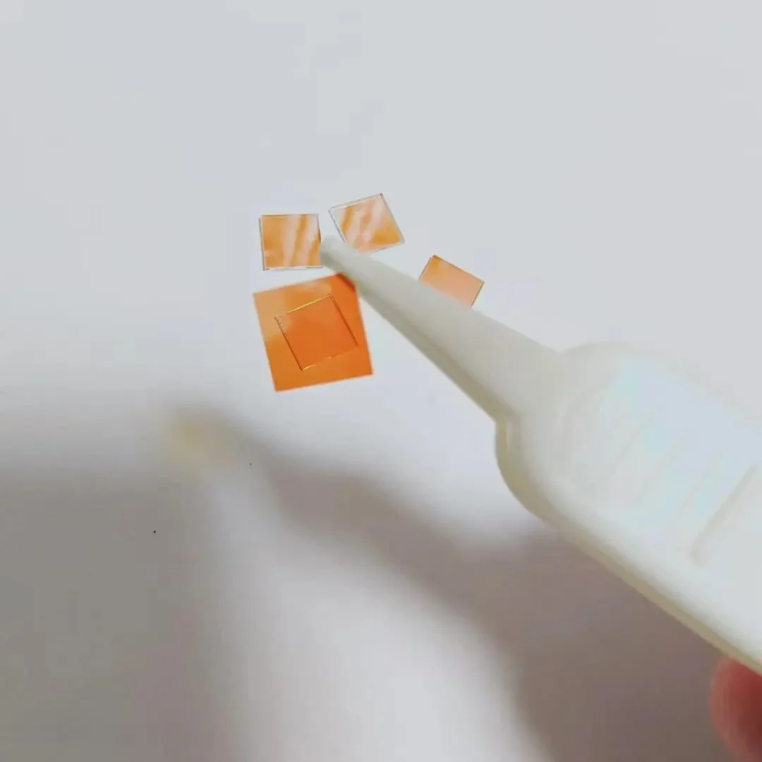 5Pcs Total Size 9x9x1mm 580nm IR Long Bandpass Filter Glass LP580