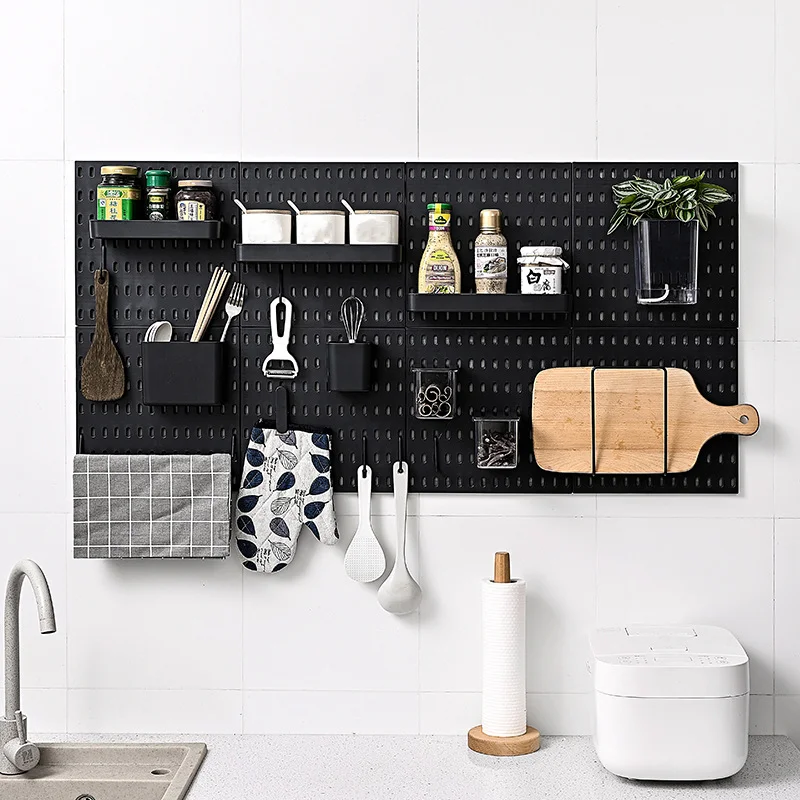 Pegboard Wall Panels Pegboard Wall Organizer Mounting Display Diy Pegboard Kit Tool Storage Panel Board Rack Wall Shelf Storage