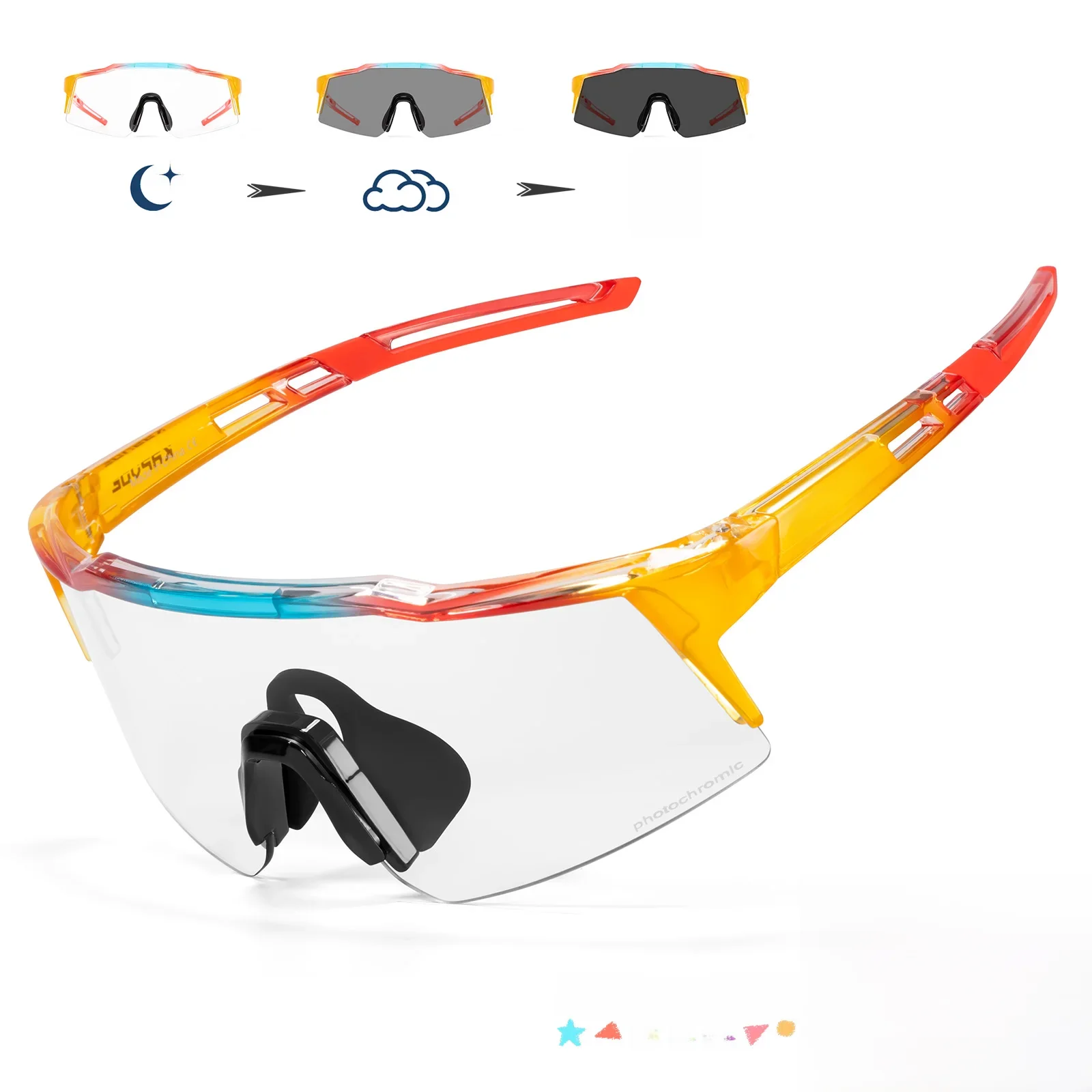 AliExpress kapvoe Kapvoe Photochromic Child Sunglasses UV400 Sport Children Cycling Glasses Kids Boys Girls Fashion