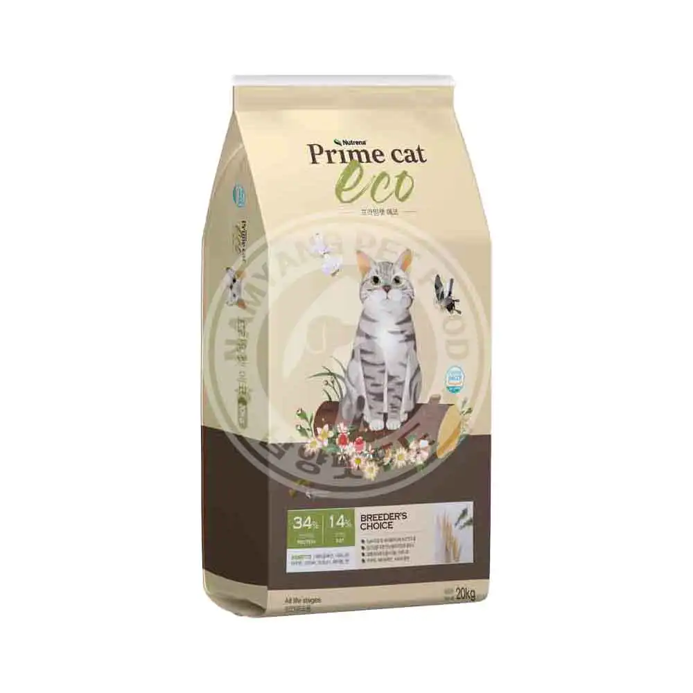 Prime-alimento para gatos ecológico, comida larga de alta capacidad, para todas las edades, 20kg