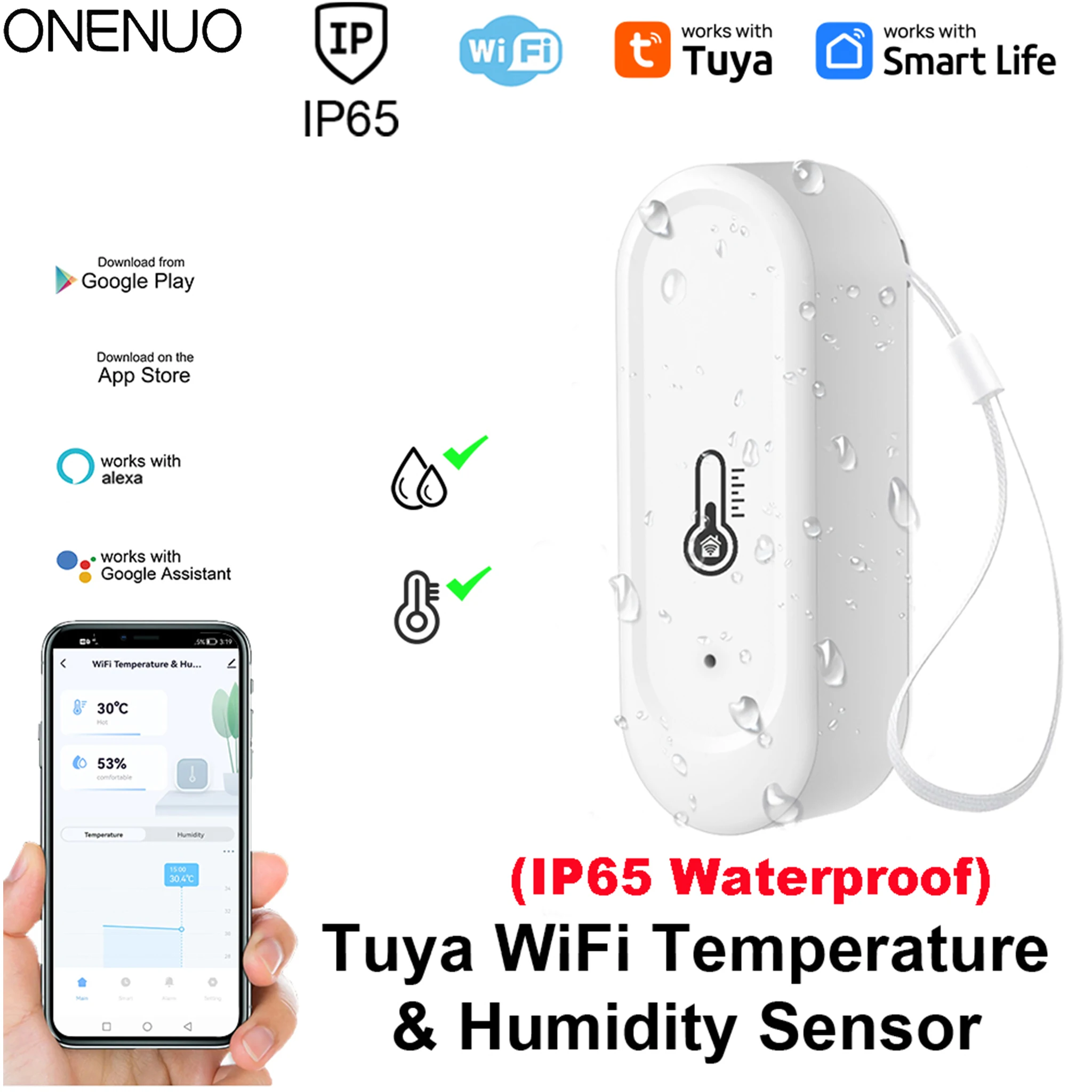 Waterproof Temperature Humidit - đánh giá và giá Smart Home Furniture