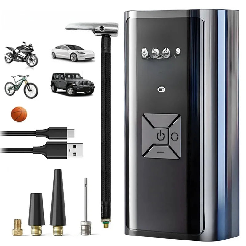 AliExpress HELLOLEIBOO LEIBOO Wireless Air Pump 150psi Portable Electric Tire Inflator For Car Bicycle Motorcycle Mini Air Compressor Tire Air Injector