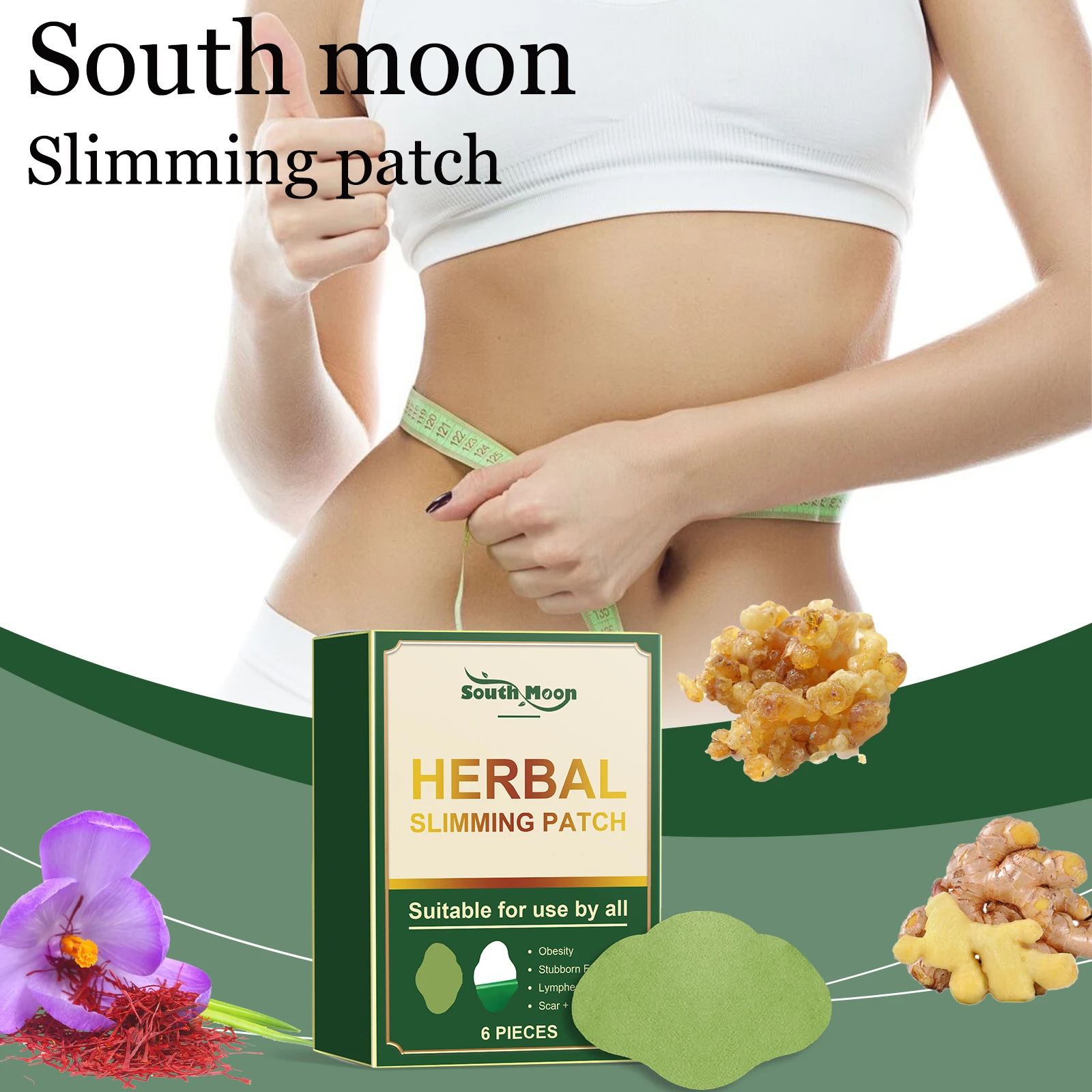 

Пластырь для похудения тела South Moon, способствующий кровообращению, подтягивающий, сжигающий жир, укрепляющий, улучшает эластичность кожи, формирующий пластырь