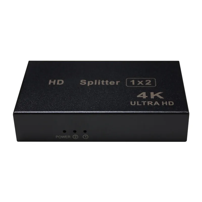 AMS-H1S2 Mini HD Splitter 1x2 with 4K30Hz and 3D Support for Multi-Screen Sharing and Seamless Video Transmission
