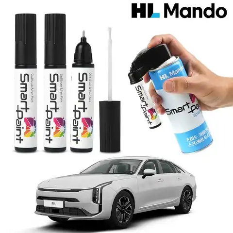 K8 붓펜 자동차 페인트 2in1 투명클리어 세트