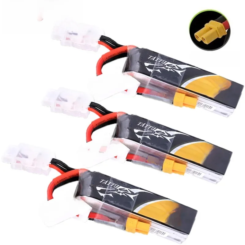 TATTU 450mAh 75C 3S 11.1V akumulator Lipo do helikoptera RC Quadcopter FPV Racing części do dronów 11.1V akumulator z XT30 — zdjęcie produktu 6