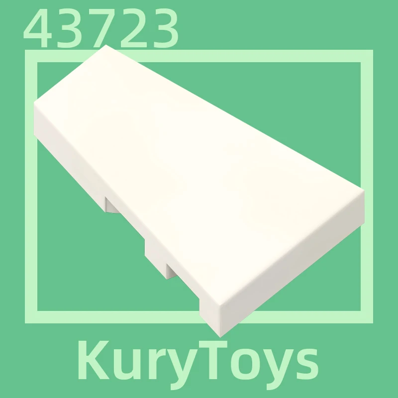 Kury Toys DIY MOC For 43723-Tile 10pcs Building block parts For Wedge, Tile 3 x 2 Left