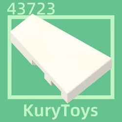 Kury Toys DIY MOC For 43723-Tile 10pcs Building block parts For Wedge, Tile 3 x 2 Left