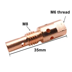 5pcs 142.0001 Mig Mag Welding Machine Welding Torch Consumables 35mm M6 Thread MB25 25 AK 25AK Tip Holder Gas Diffuser