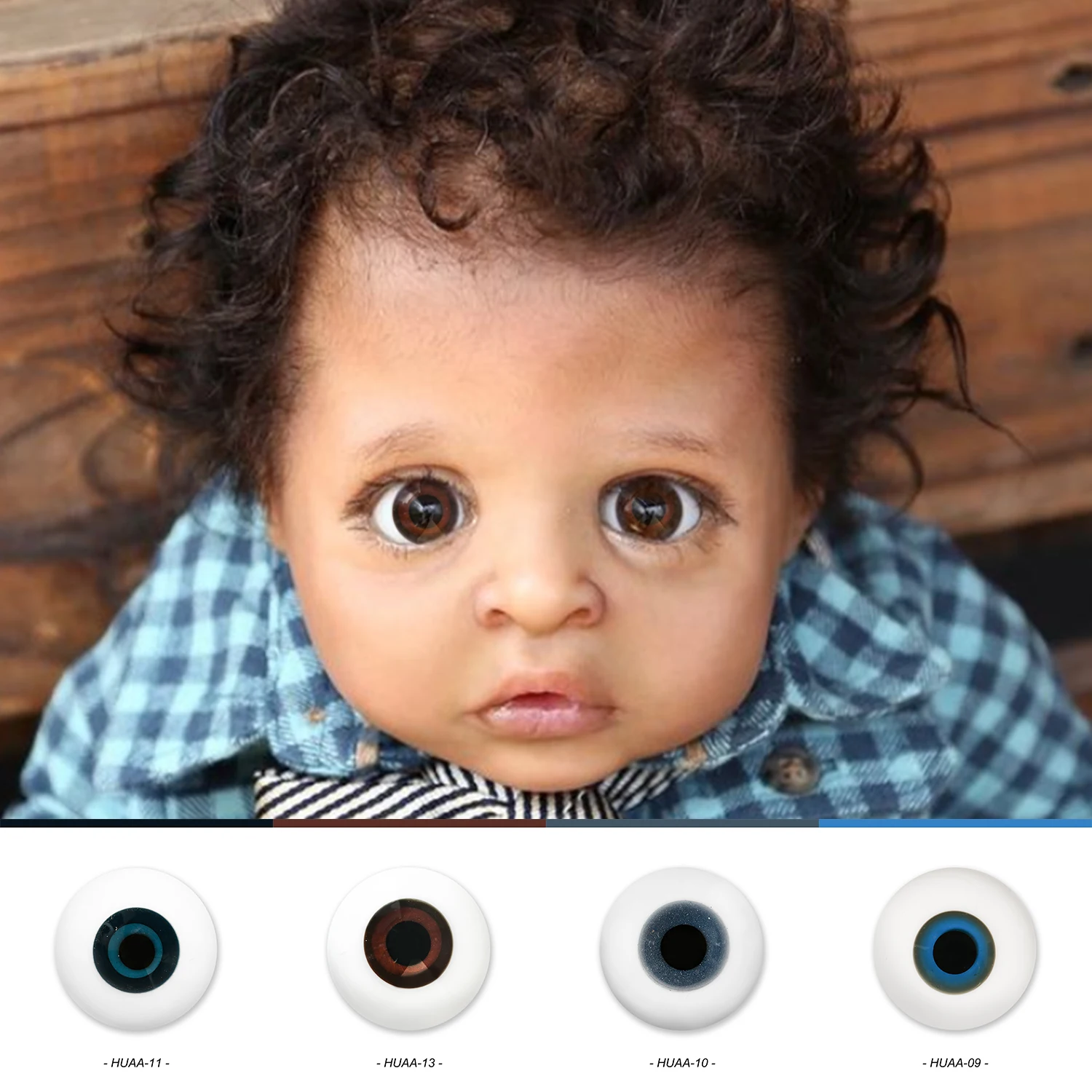 Witdiy Reborn Realistic Glass Eyes for Doll Crafts 20mm/22mm/24mm/Wholesale/Suitable for reborn dolls/handmade dolls