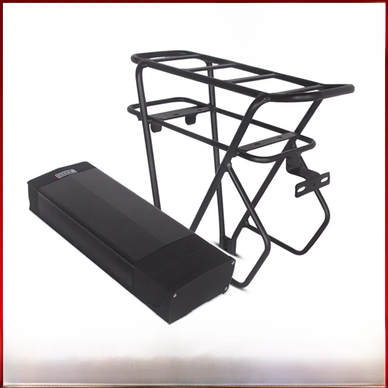 AliExpress chamrider 48V ebike battery case 36V 52V 60V 72V Electric bike battery box 5V USB Double Layer luggage rack 10S10P 13S9P 14S8P 16S7P 20S5P