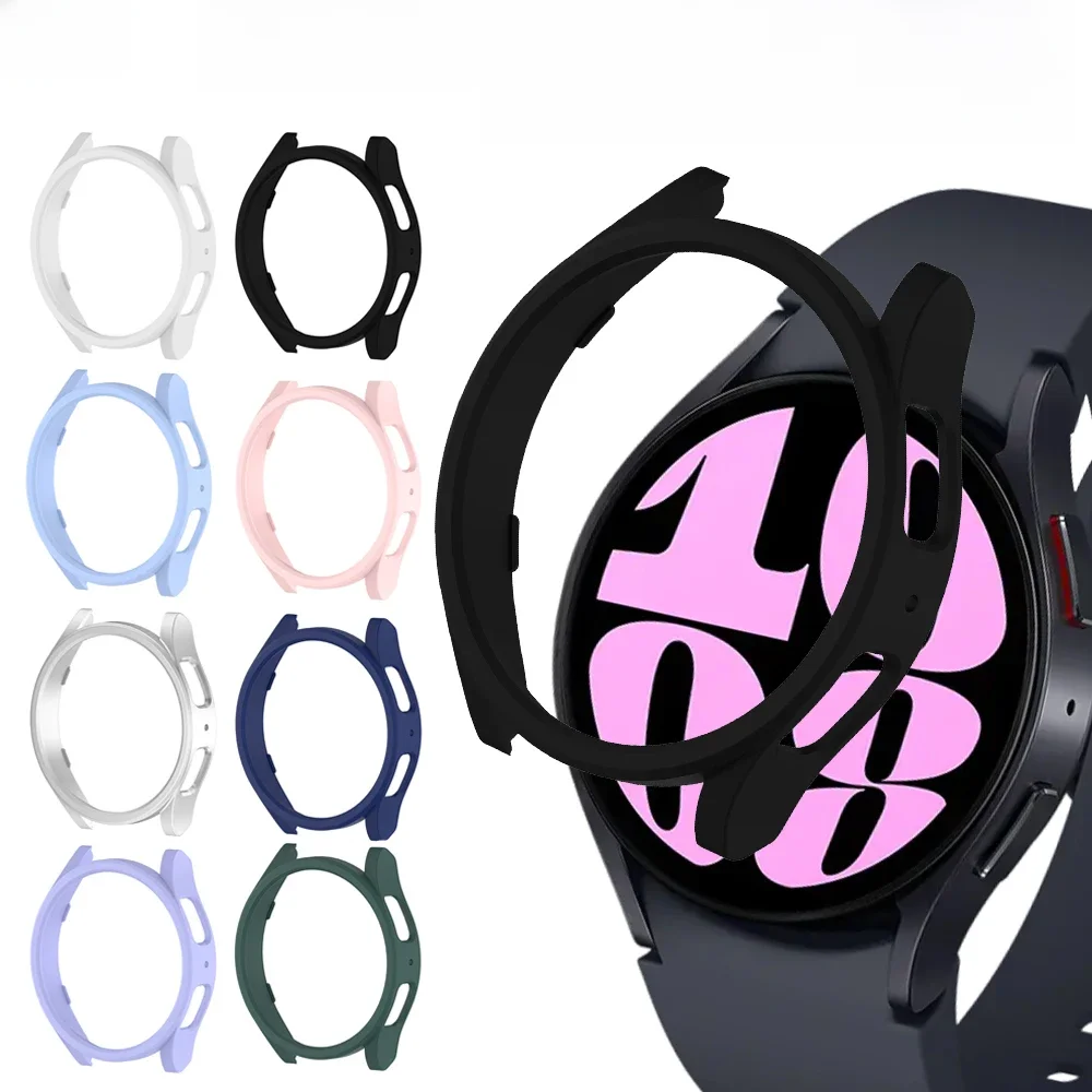 Hülle für Samsung Galaxy Watch 6 Classic 47 mm 43 mm Displayschutzfolie PC Bumper Rundum Galaxy