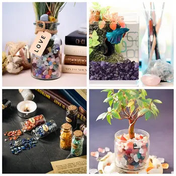 天然石礫晶體不規則碎石石英礦石礦物標本,適用於消磁、水族箱、魚缸、家居花瓶裝飾、DIY工藝品 10 最佳銷售 水晶碎片 - №7