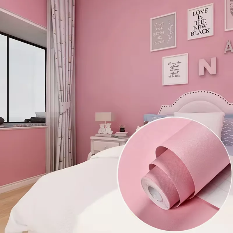 

1 roll of 40cm waterproof self-adhesive Macaron colored anti fouling wallpaper for bedroom and living room decoration