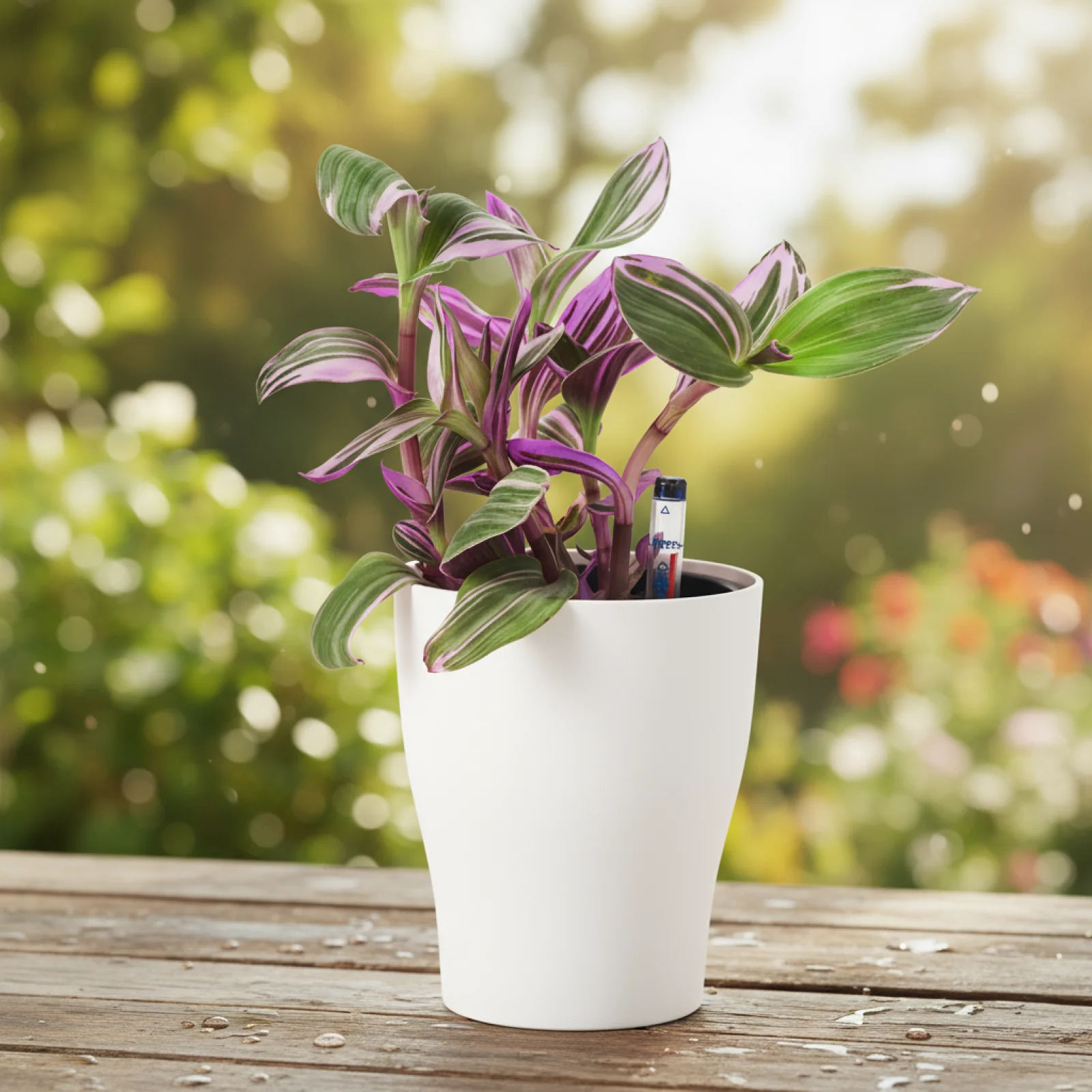 Self Watering Plant Pot Lazy Flower Pot Automatic Planter Automatic Water-Absorbing Flowerpot With Water Level Indicator