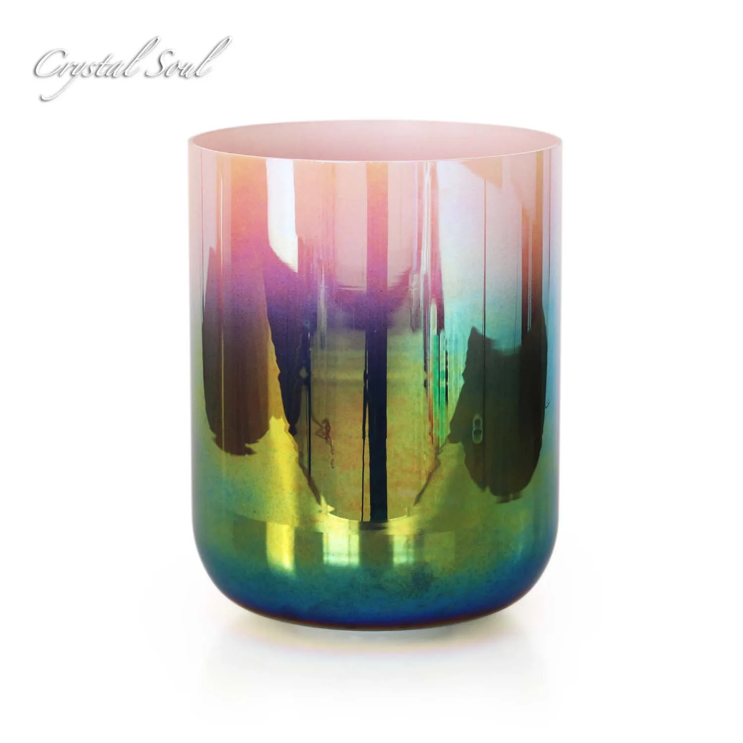 

Green and pink gradient Crystal Singing Bowl Crystal Bowl Yoga Stress Reduction Percussion Healing Singing Bowl Chanting Bowl