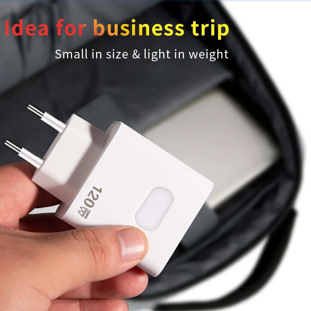 120W GaN USB Charger Fast Charging Type C Quick Charge 3.0 Wall Mobile Phone Charger 10A Type C Cable For iPhone Samsung Xiaomi