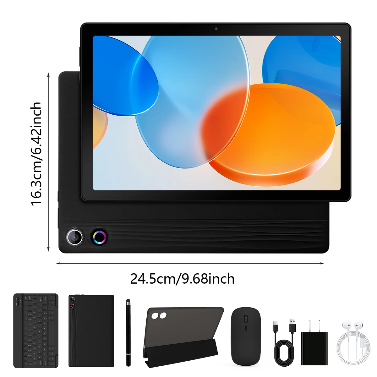 10.1 Inch Android 15 Tablet PC 24GB RAM 64GB ROM Octa Core Tablet with Widevine L1 WiFi Tablet for Students Back to School UK Stock image 3
