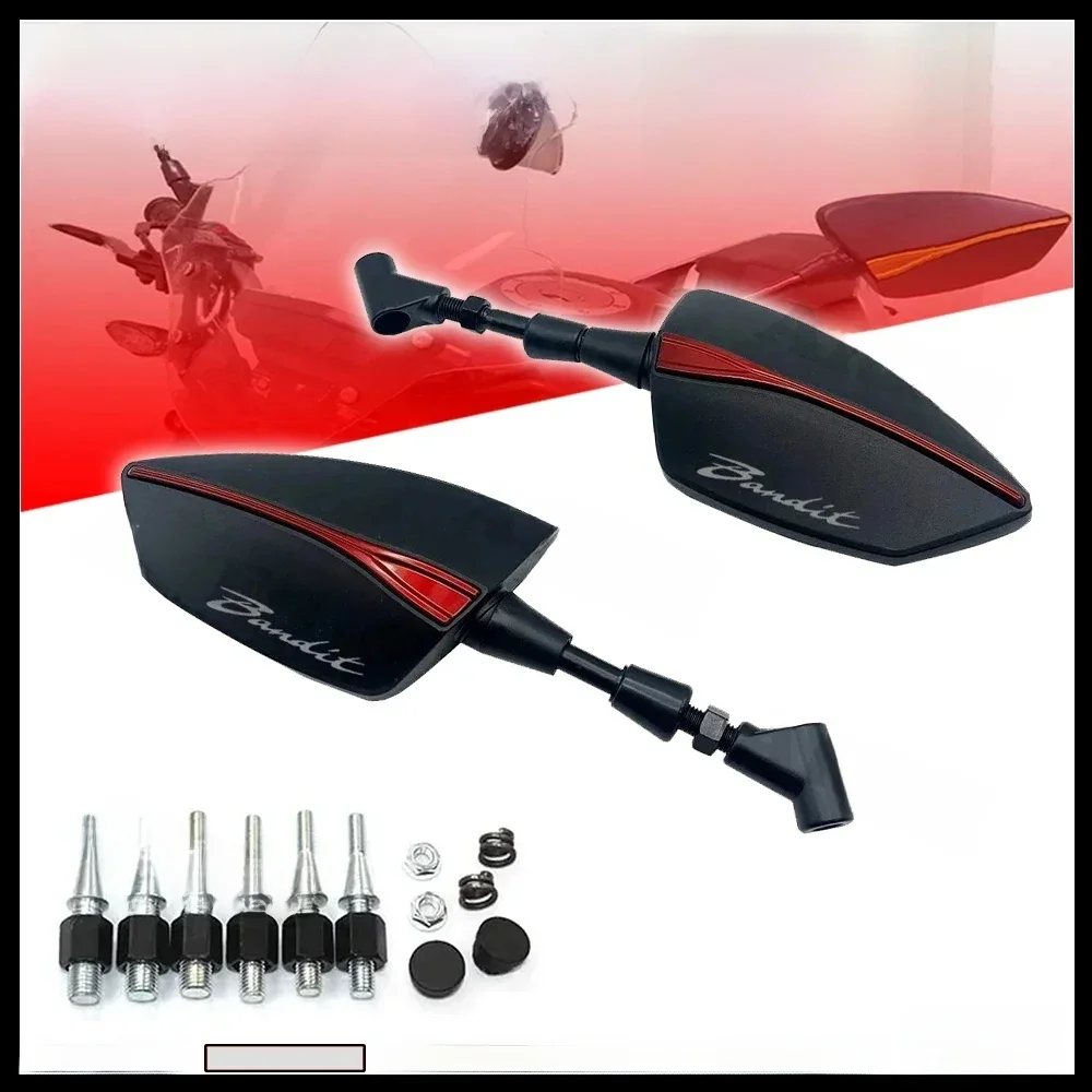 Pour SUZUKI Bandit GSF 400 600 650 650S 1200 1250 S 600S M8/M10 rétroviseur universel réglable rétroviseurs latéraux