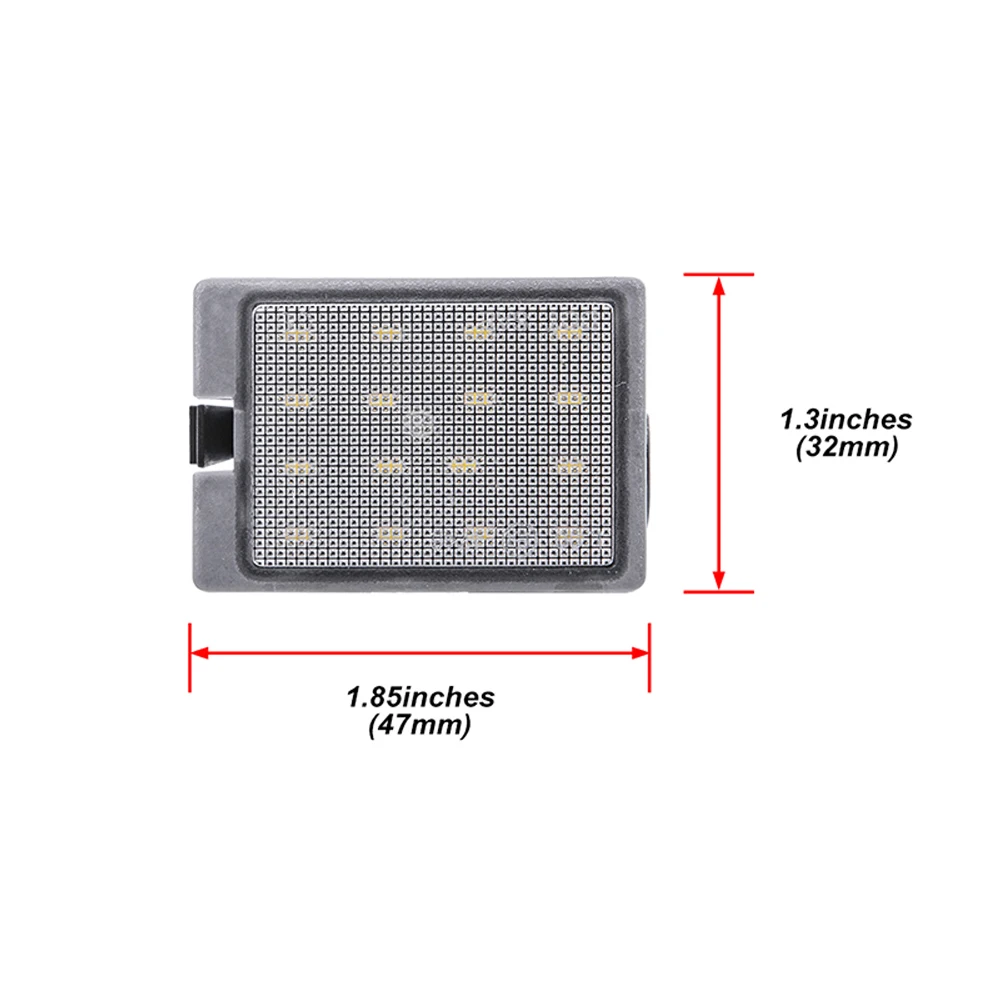 2PCS LED License Plate Light For DODGE Durango 2014 2015 2016 2017 2018 2019 2020 GT SRT SXT Citadel No Error Number Plate Lamps