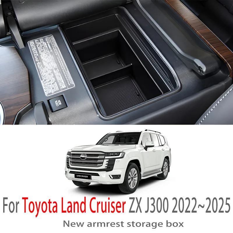 

Car Accessories For Toyota Land Cruiser ZX J300 2022~2025 Center Console Armrest Storage Box Multifunctional Storage Auto Parts