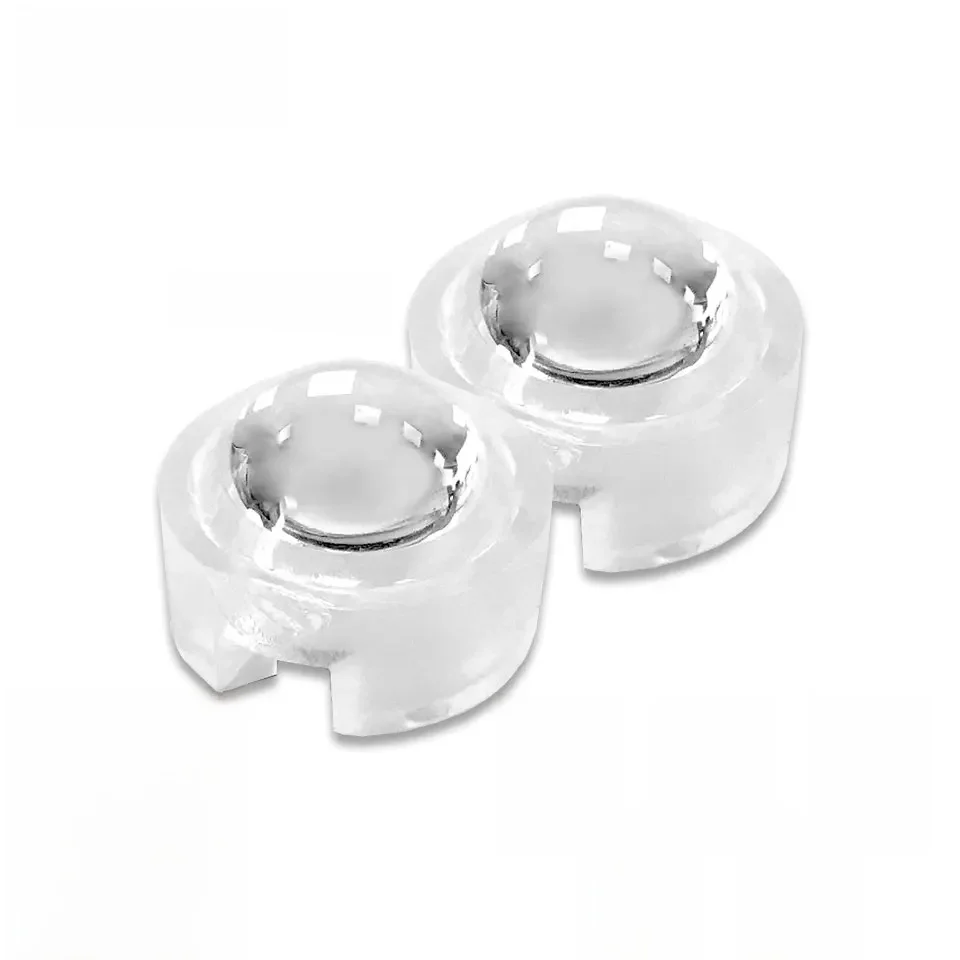 10 pièces 13mm 1W 3W Mini lentille LED 15/20/30/45/60/90/120 degrés Mini LED PCB lentille d'angle lentilles convexes pour 1W 3W 5W LED élèvent la lumière