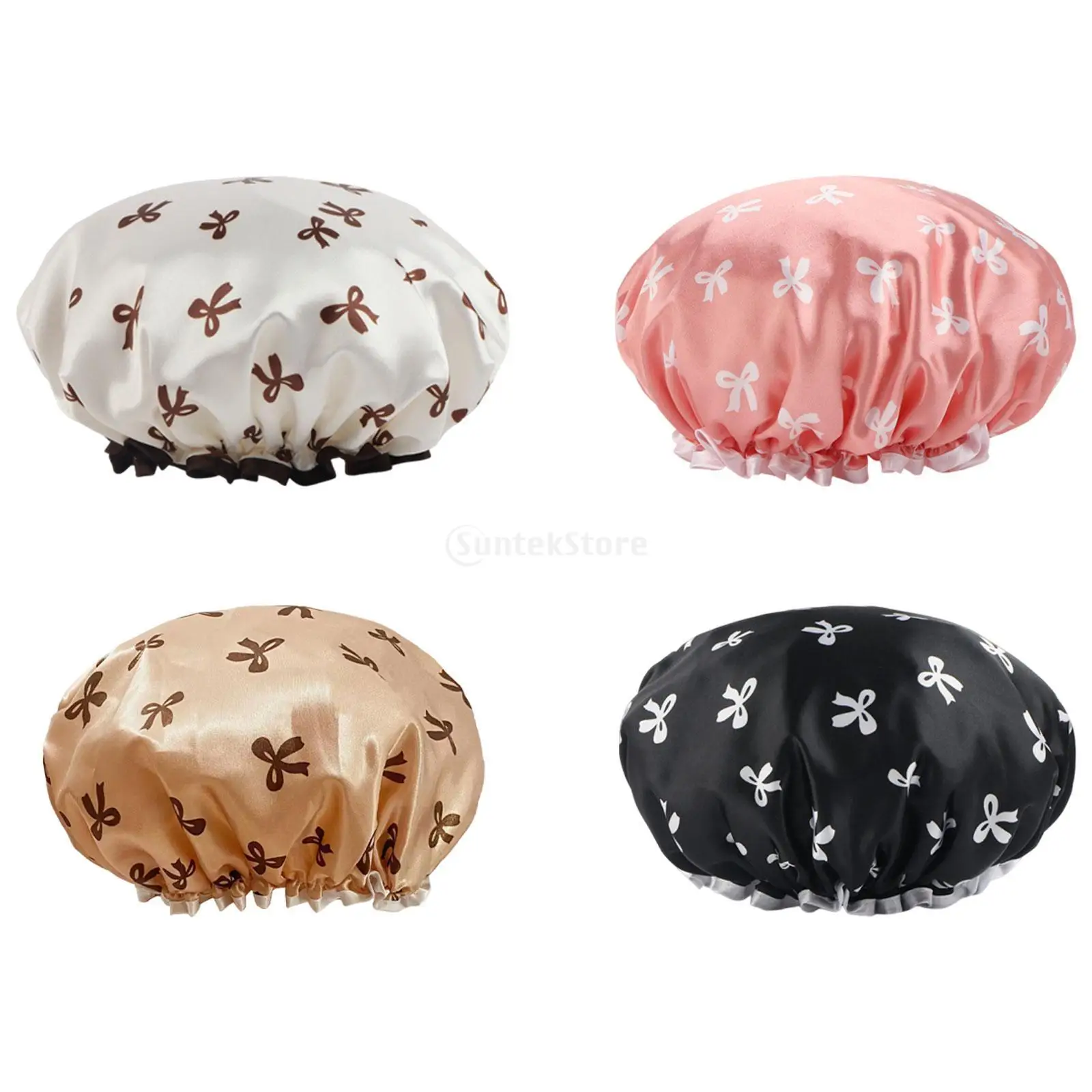 

Shower Cap Supplies Gifts for Women Men Accessories for Hotel Salon Use Home Shower Bonnet Double Layer Protection Versatile