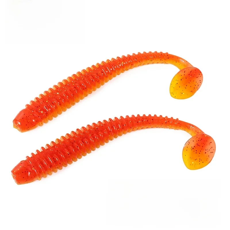 2023 anneau d'impact chaud Shad leurre de pêche souple 63mm 80mm 97mm appâts en plastique Swimbait gabarits LureBait perche leurres