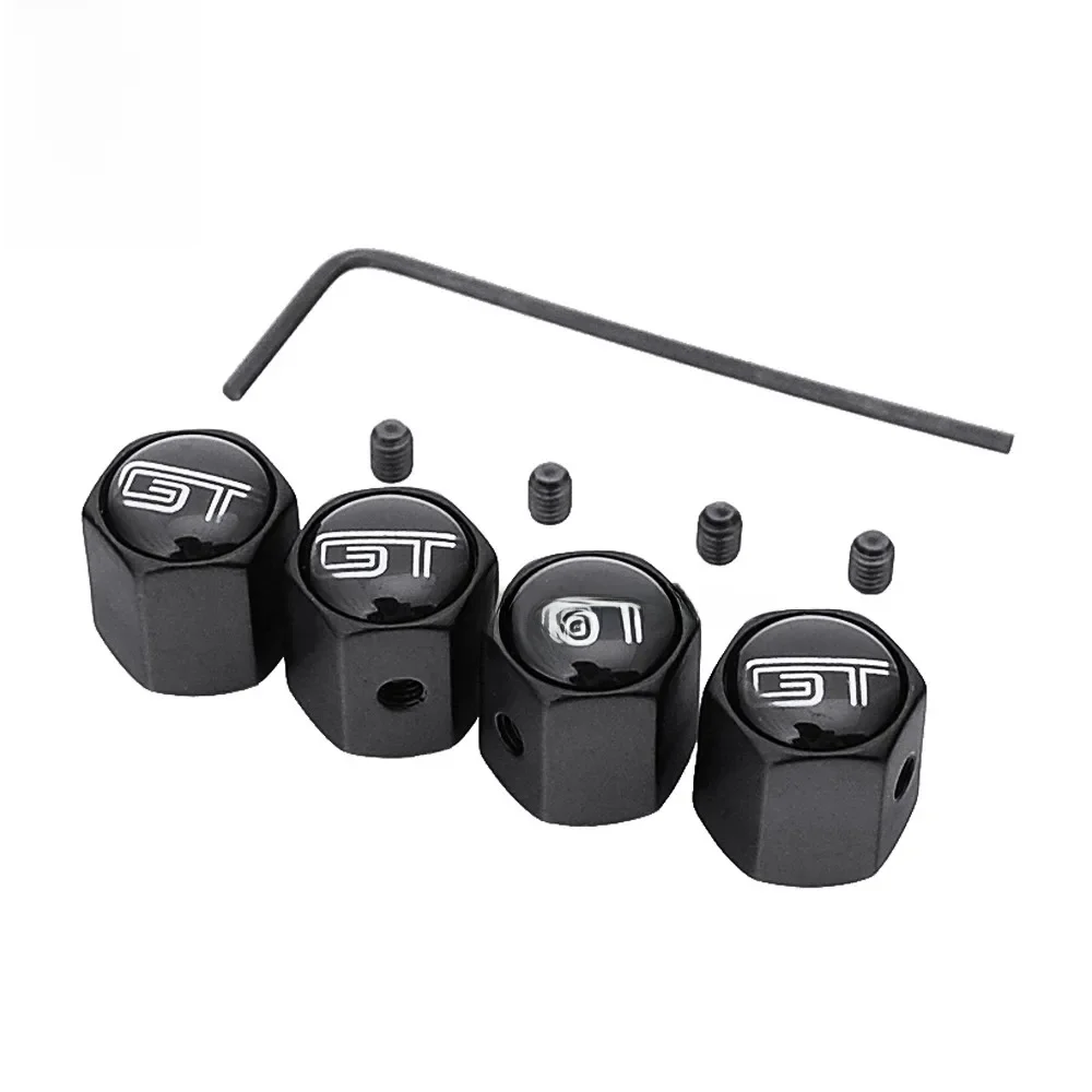 Bouchons de tige de pneu de voiture en acier inoxydable, autocollant de jante, Logo GT pour BMW Bentley MG Buick Benz Ford Audi, 4 pièces/ensemble